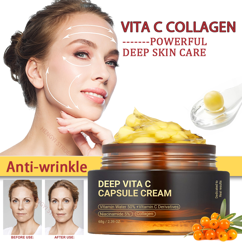 Night Cream - Crema cápsula antiarrugas Vita C, Gel