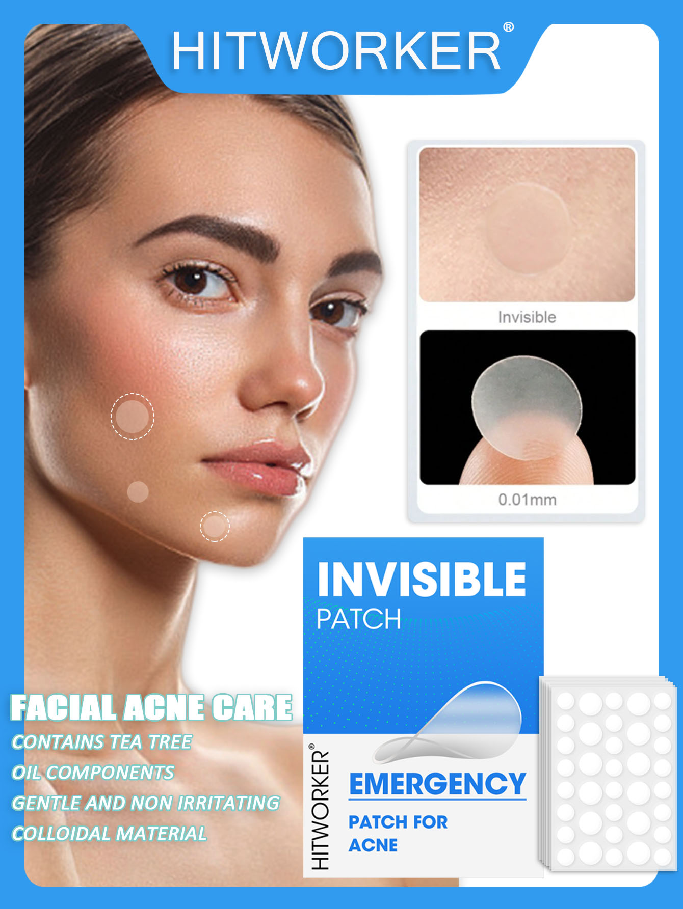 Parche hidrocoloide para el ac - Skincare China reseña y precio